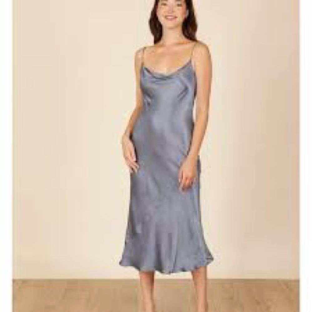 Park & Fifth Waldorf Dress in Slate Blue